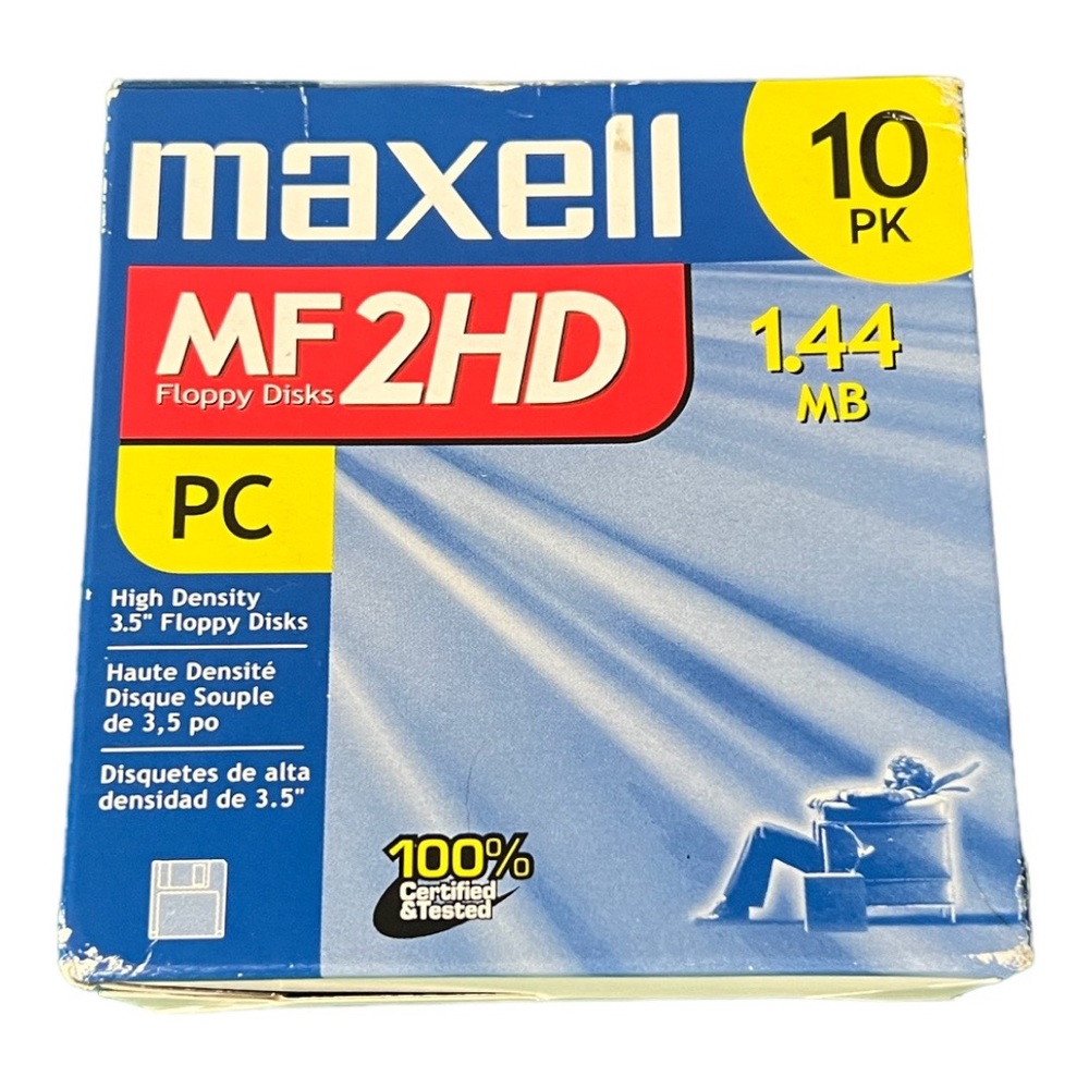9 disc only maxell MF2HD Floppy Disks PC High Density 3.5" Floppy Disks